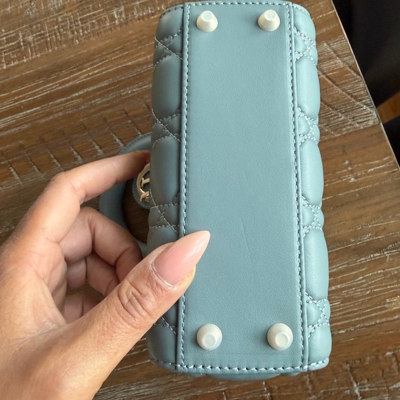 Christian Dior Cannage Mini Lady Dior Sky Blue - Picture 4 of 15